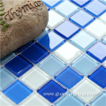 Swimming pool glass mosaic